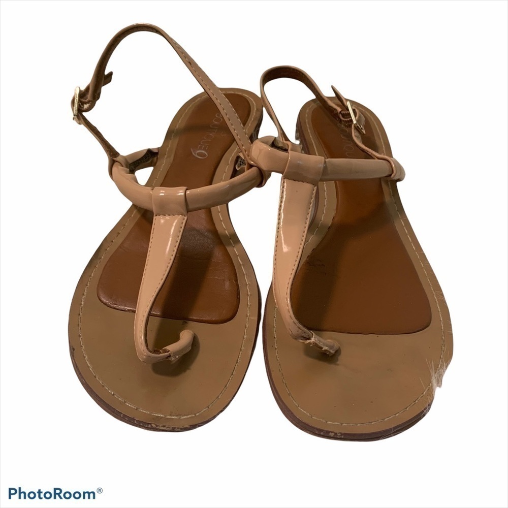 Boutique 9 Natural Jewel Heel Sandal Natural Beige